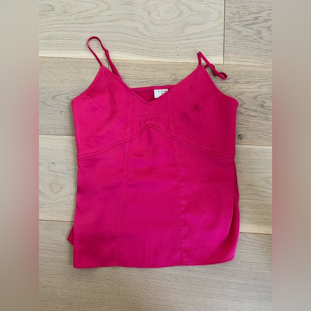 A NEW DAY- Pink satin tank top, Size:XS